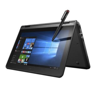 Lenovo ThinkPad Yoga 11E 11.6" HD 2-in-1 Touchscreen Laptop, Intel Celeron N4120, 4GB RAM 256GB SSD, Intel UHD Graphics 600, Webcam, HDMI, WiFi, Bluetooth, Windows 10 Pro, Black